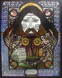 Spirit of the Green Man stained glass